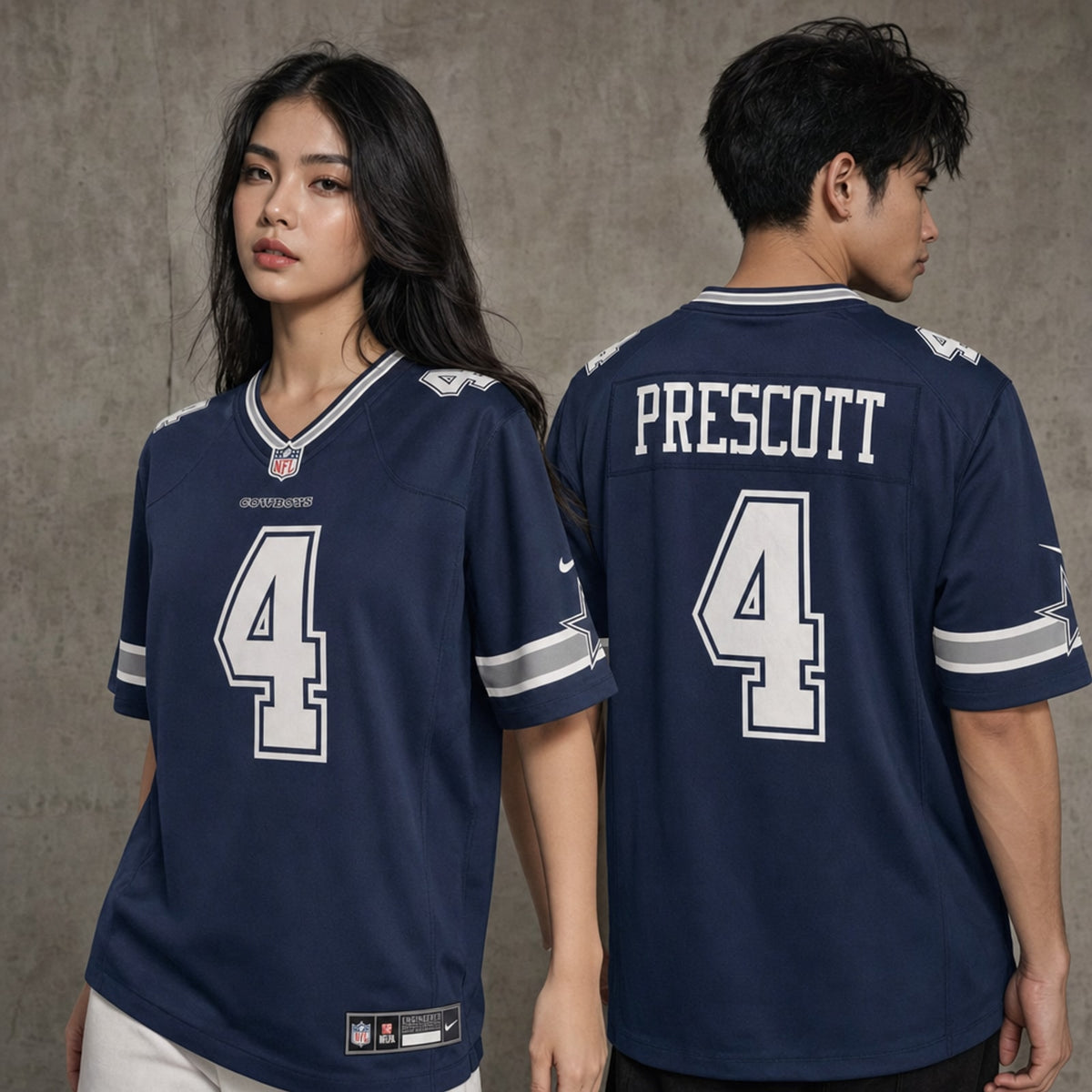 Dallas Cowboys Dak Prescott Polyester Game Jersey - 2
