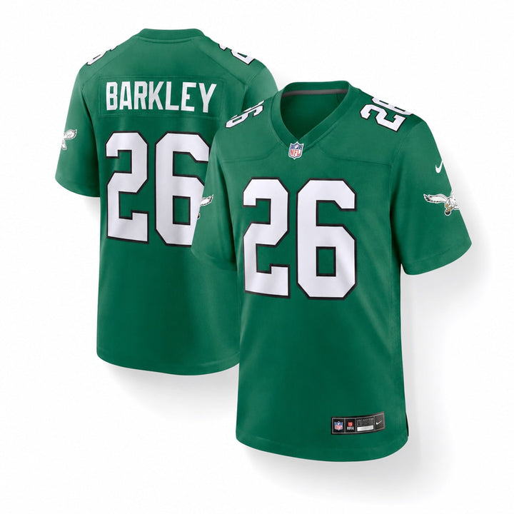 Philadelphia Eagles Saquon Barkley Kelly Green Game Jersey