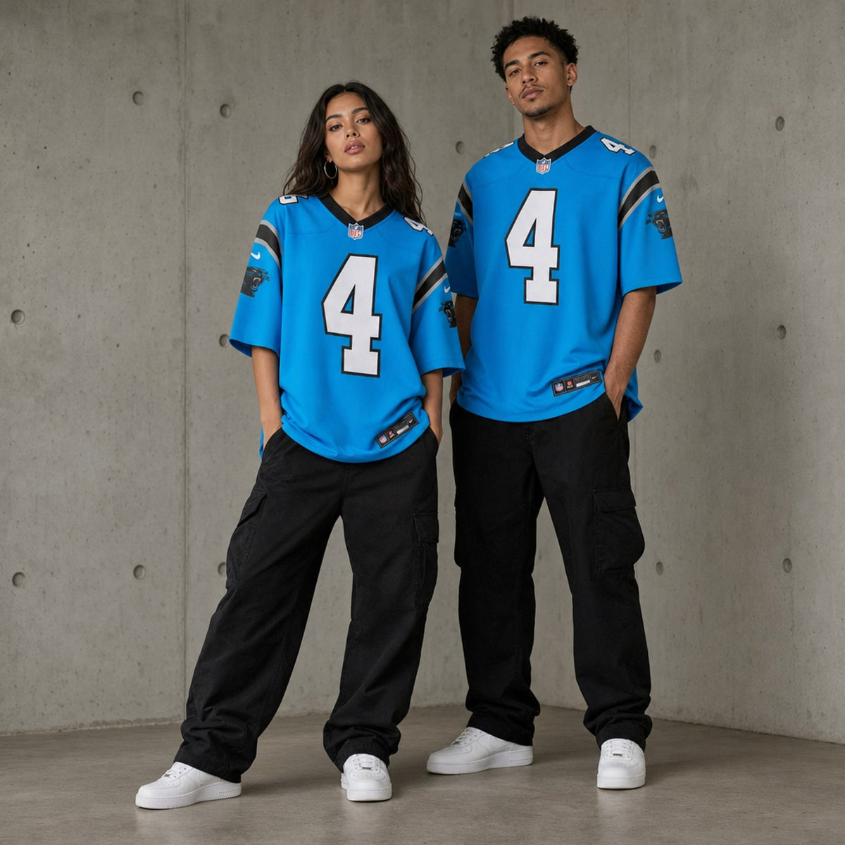Carolina Panthers Tetairoa McMillan Blue Alternate Game Jersey - 3