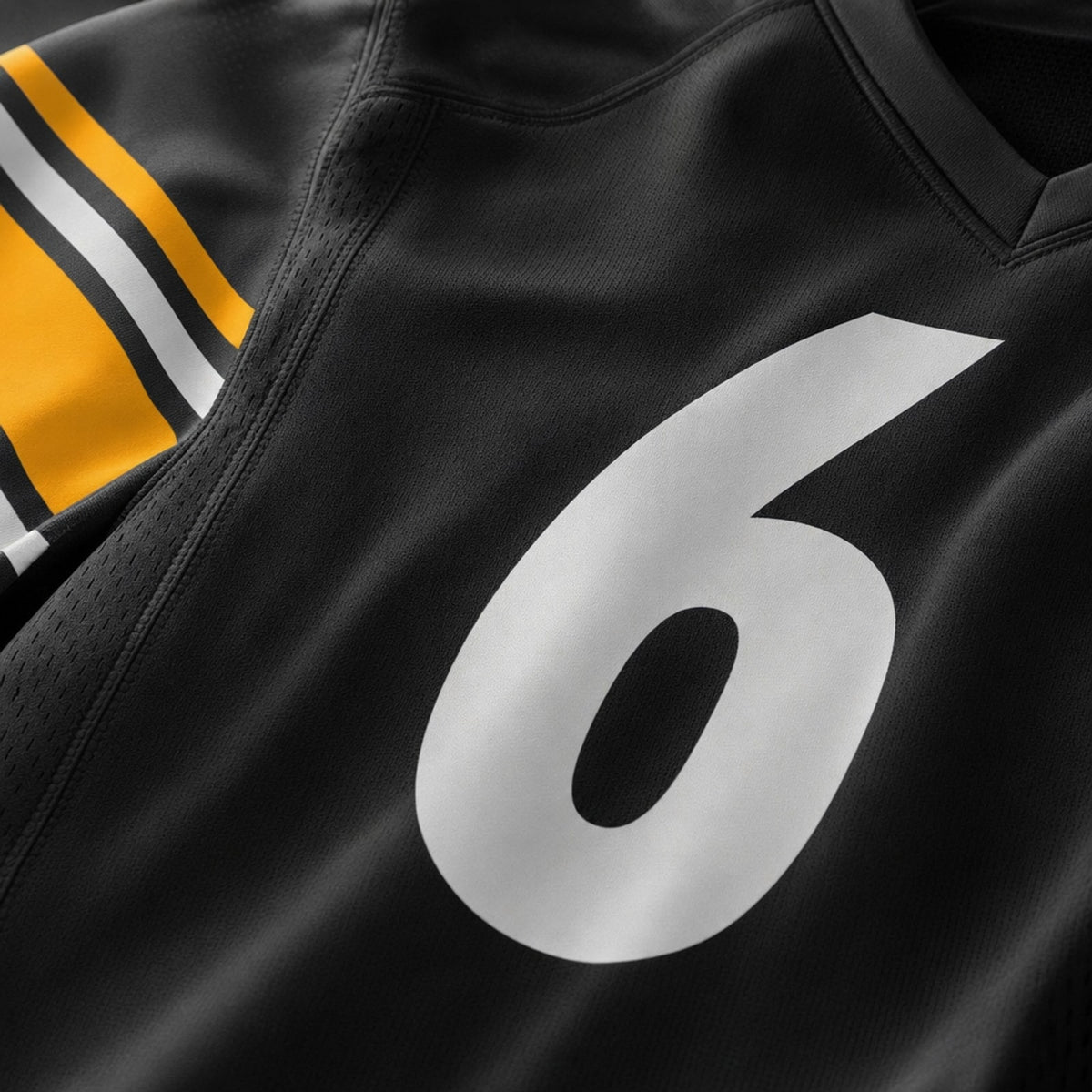 Men's Pittsburgh Steelers Patrick Queen Black Game Player Jersey JS9517 - 4