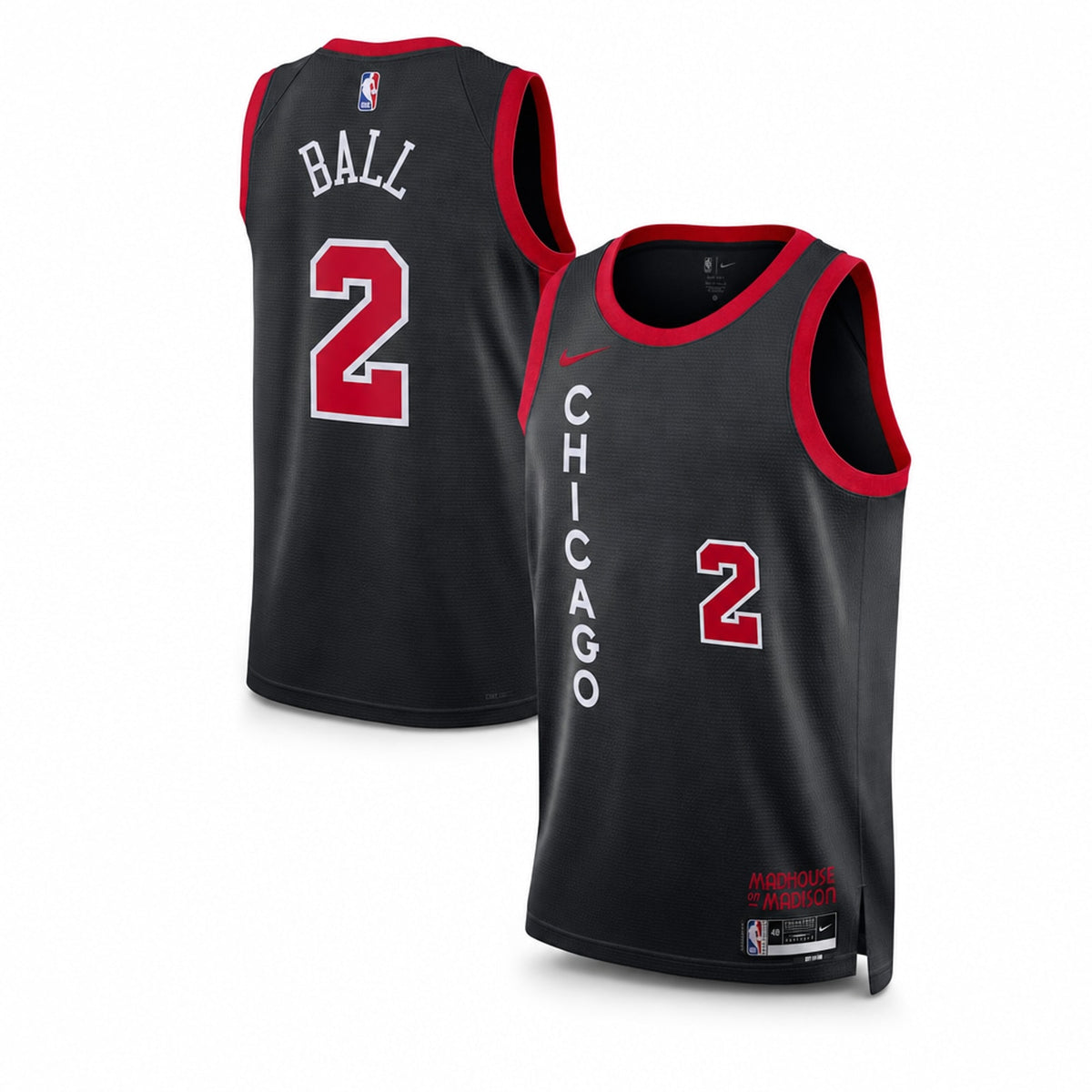 Lonzo Ball Chicago Bulls Unisex City Edition Swingman Jersey - 1