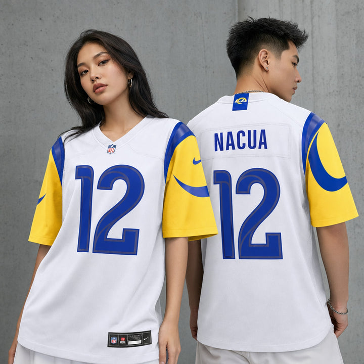 Los Angeles Rams Puka Nacua White Game Jersey