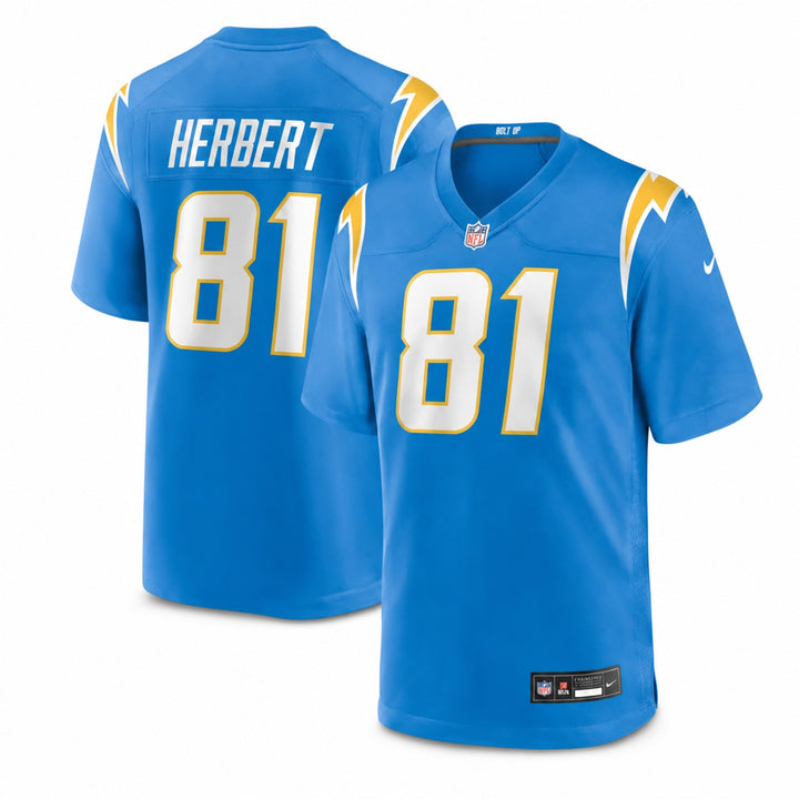 Los Angeles Chargers Patrick Herbert Polyester Game Jersey