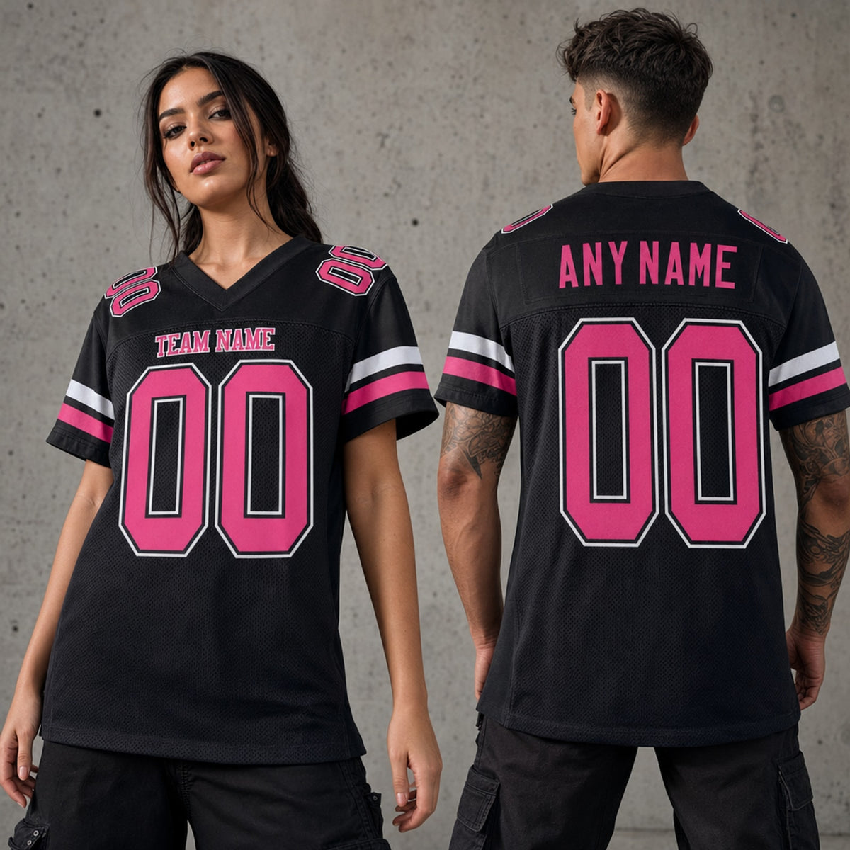 Mesh Football Jersey Custom Athletic Cut - 2