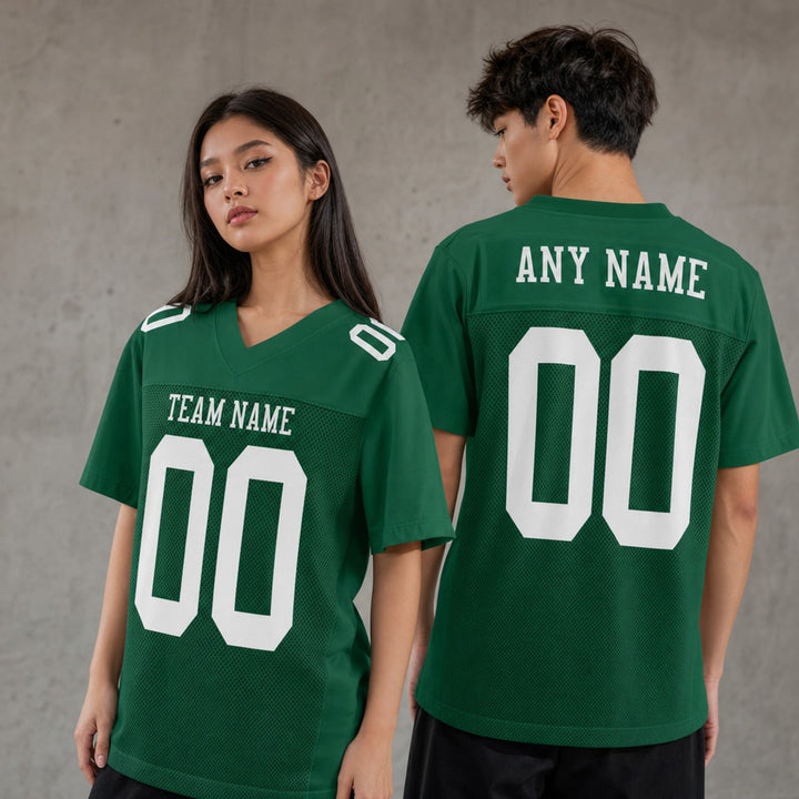 Recycled Polyester Football Jersey Custom  Personalized Name Number Mesh Shirt
