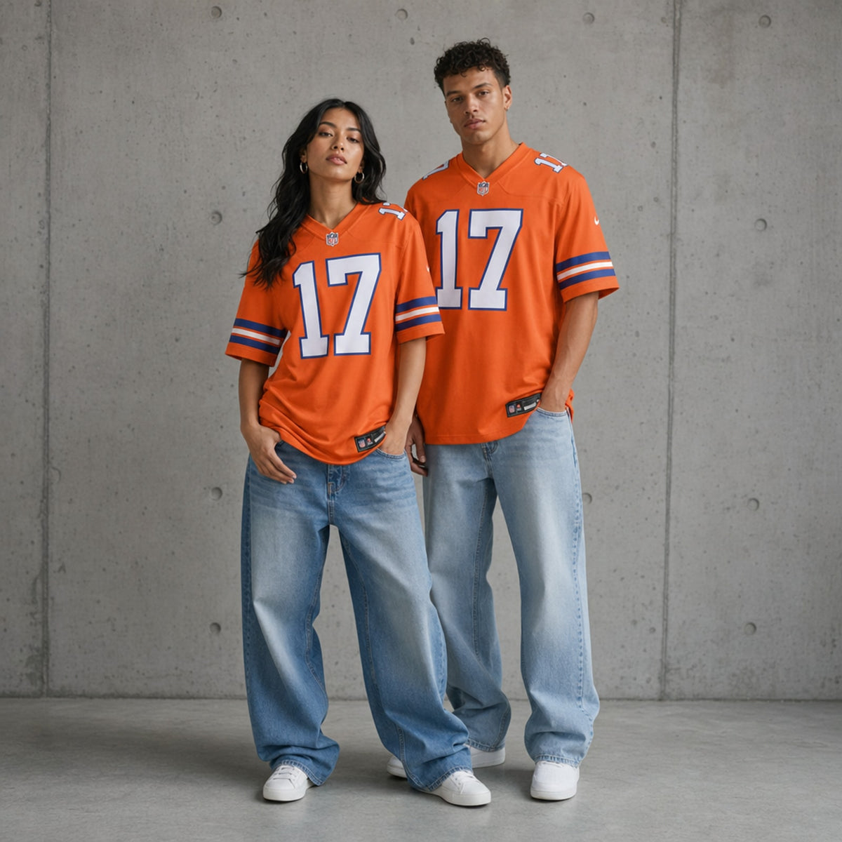 Denver Broncos Jaylen Waddle Game Jersey Loose Fit - 3
