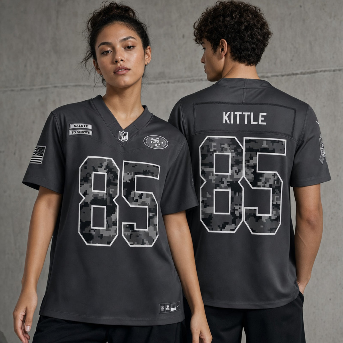 San Francisco 49ers George Kittle Polyester Jersey Stitched - 2