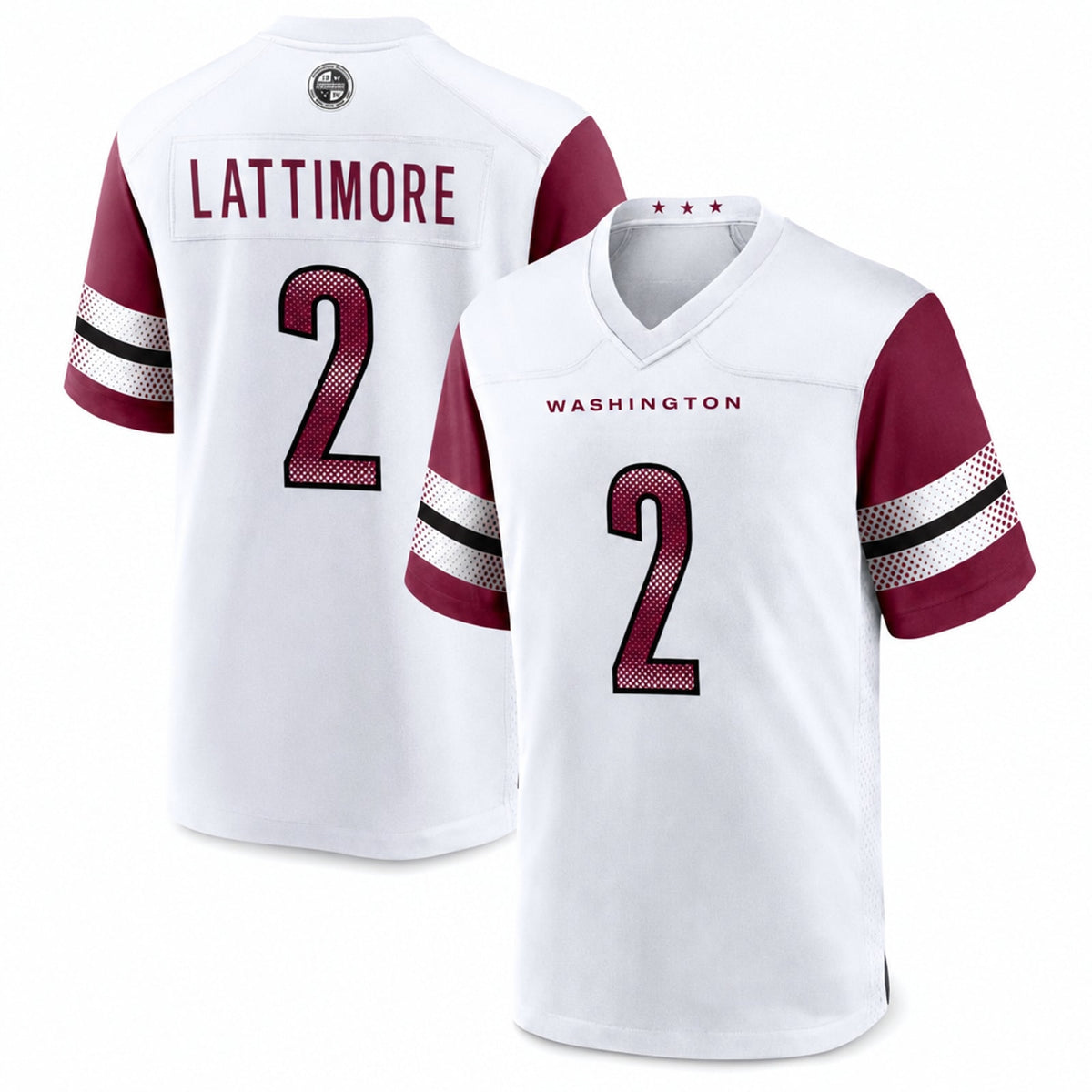 W.Commanders #2 Marshon Lattimore Player Home Game Jersey - 1