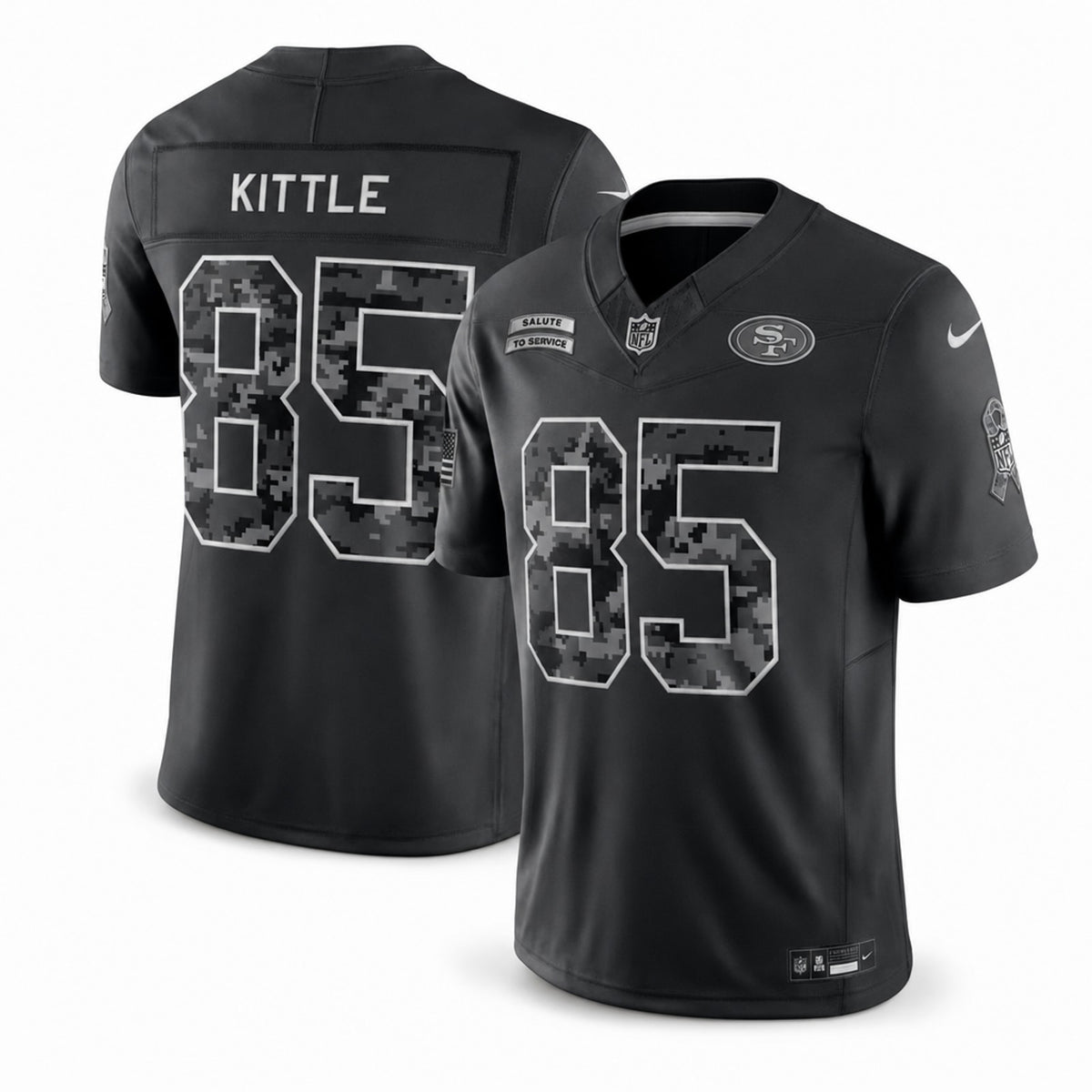 San Francisco 49ers George Kittle Polyester Jersey Stitched - 1