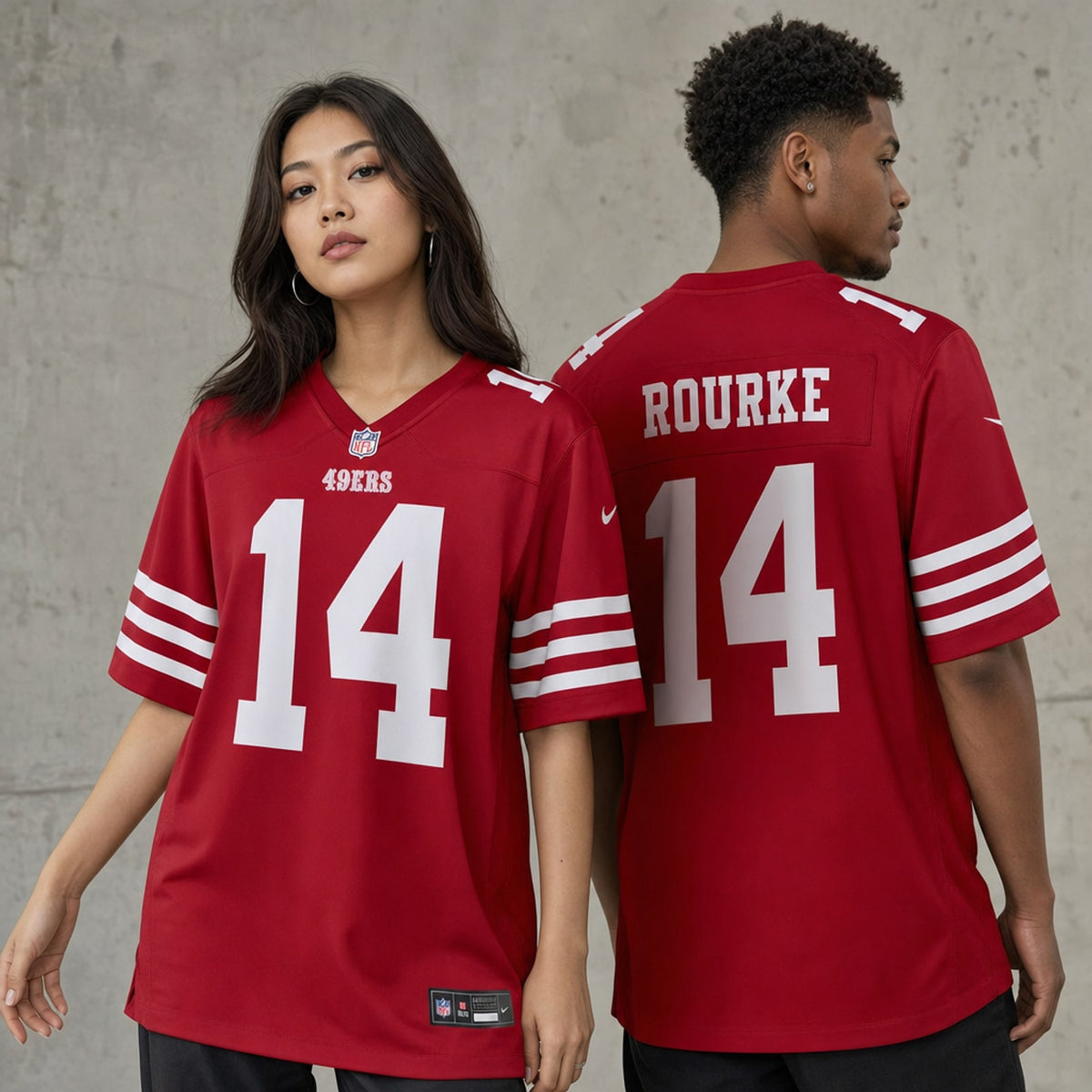 San Francisco 49ers Kurtis Rourke Game Jersey - 2