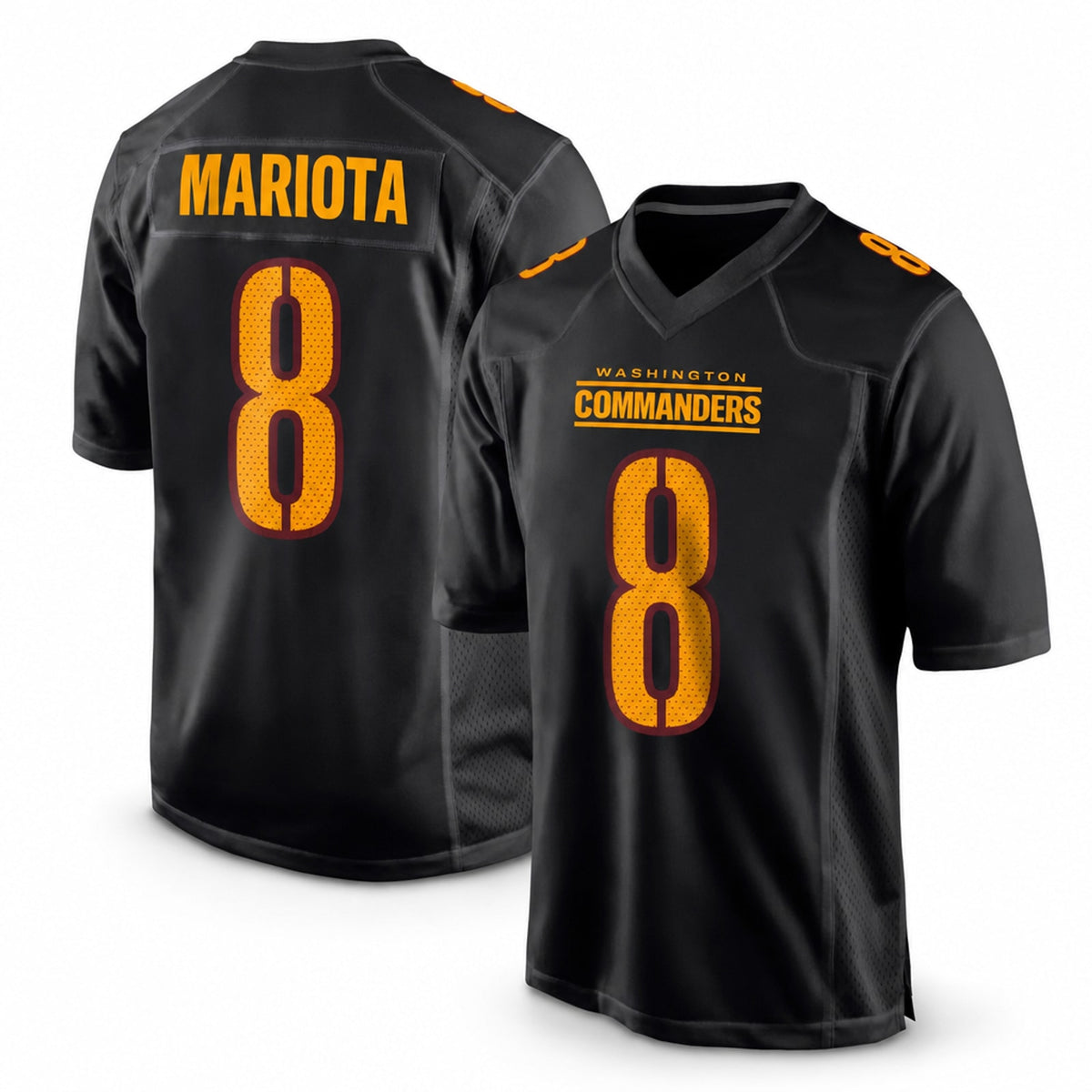 W.Commanders #8 Marcus Mariota Fashion Game Jersey - 1