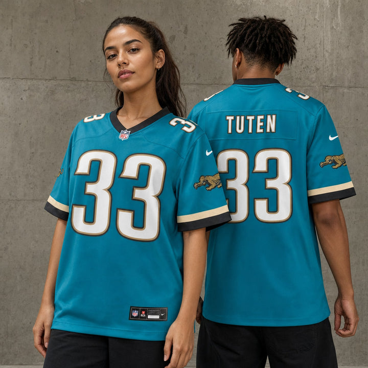 Jacksonville Jaguars Bhayshul Tuten Game Jersey Loose Fit