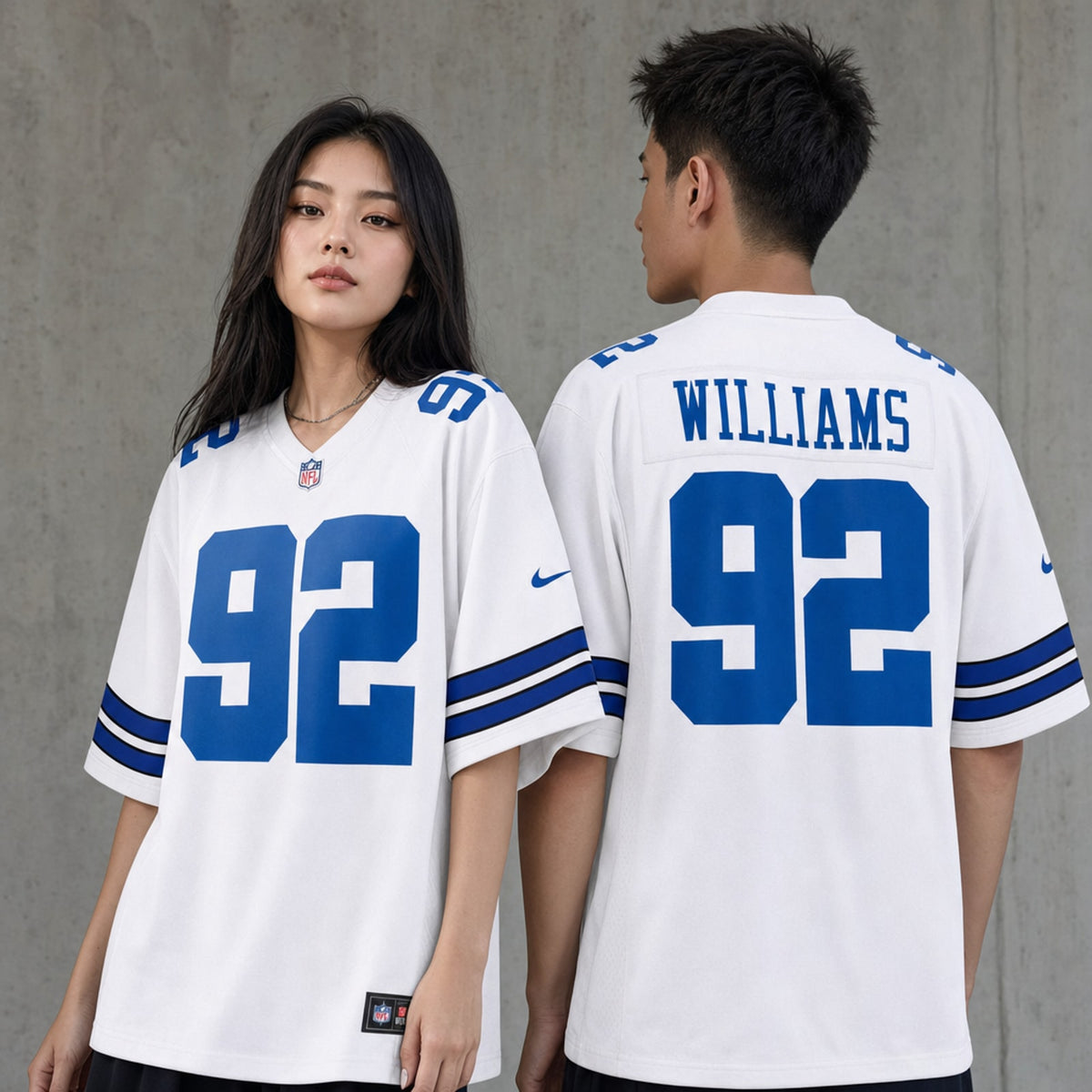 Dallas Cowboys Quinnen Williams Navy Game Jersey - 6