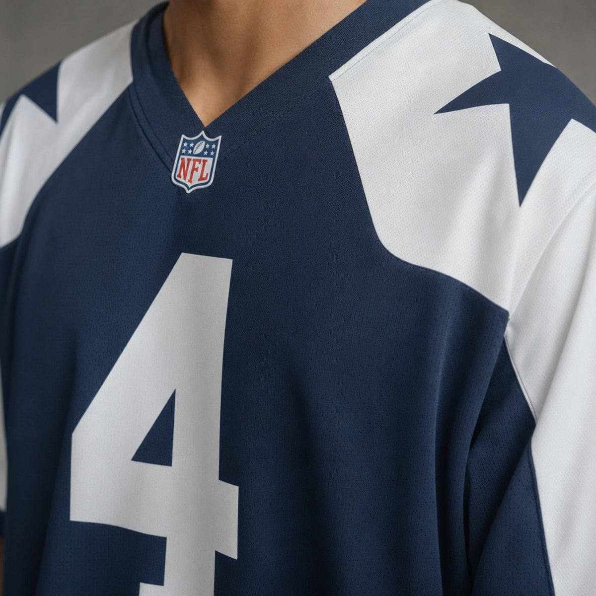 Dallas Cowboys Dak Prescott Navy Game Jersey - 4