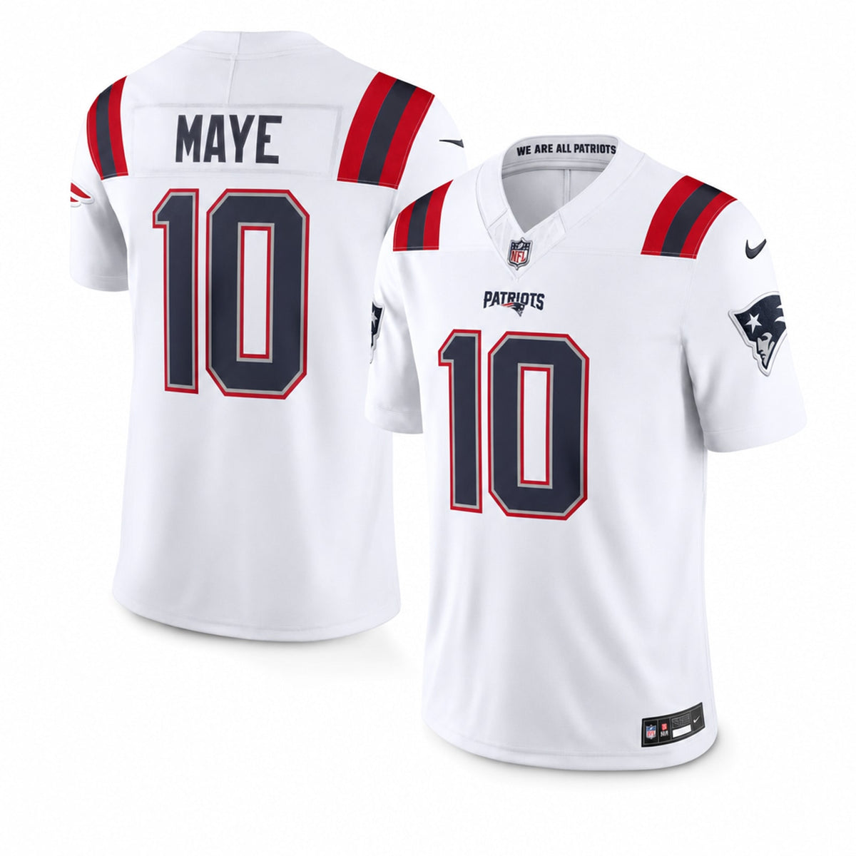 New England Patriots Drake Maye Stitched Jersey - 1