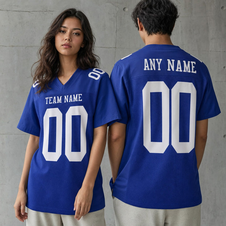 Polyester Football Jersey Athletic Fit Mesh Personalized Name Number Shirt