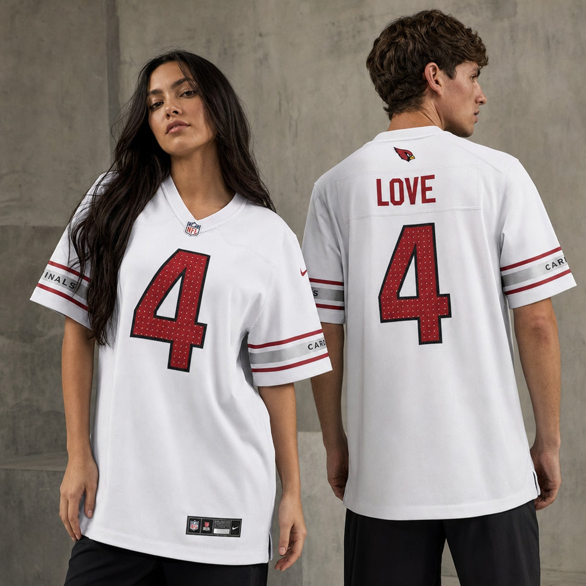 Arizona Cardinals Jeremiyah Love White Game Player Jersey - 2