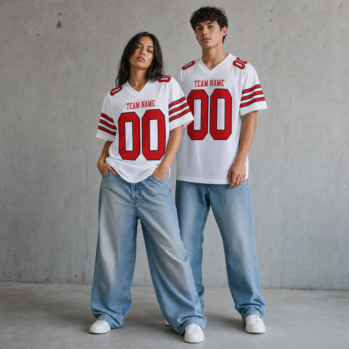 Polyester Football Jersey Athletic Cut - 3
