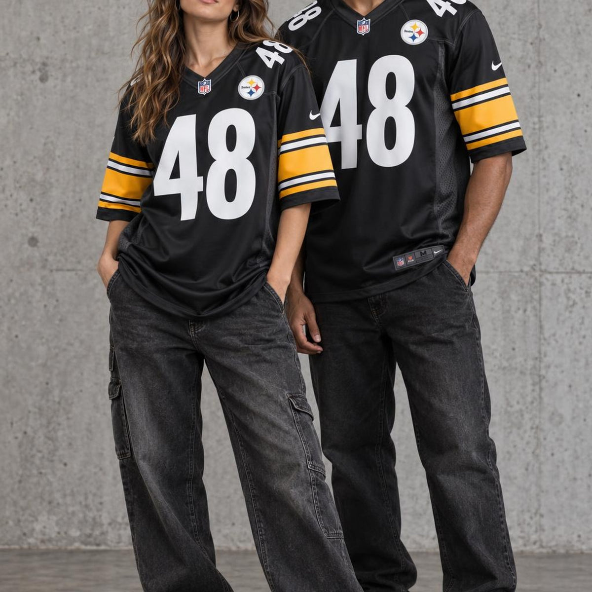 Men's Pittsburgh Steelers Godwin Igwebuike Black Game Jersey JS4027 - 3