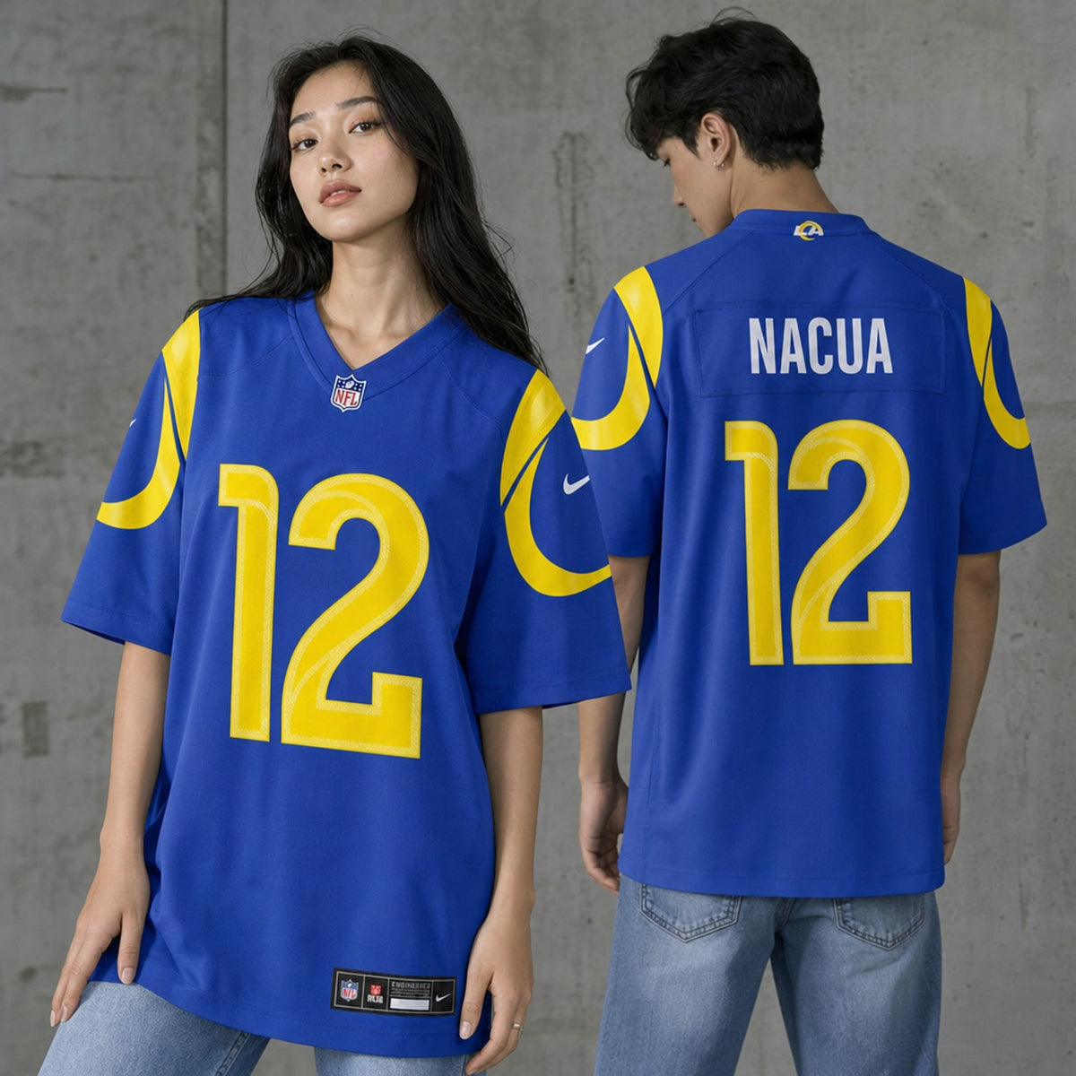 Los Angeles Rams Puka Nacua Royal Game Jersey - 2
