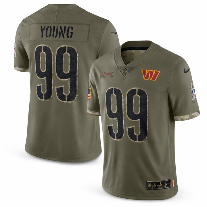 Chase Young Washington Commanders Salute To Service Limited Jersey