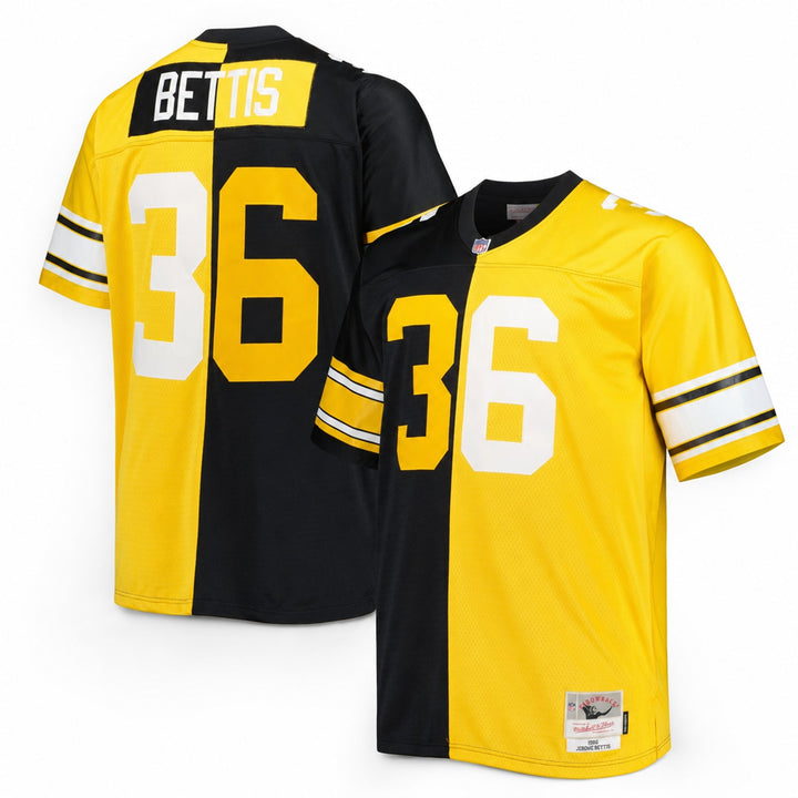 Black Gold White Pittsburgh Inspired Jerome Bettis 36 Football Jersey
