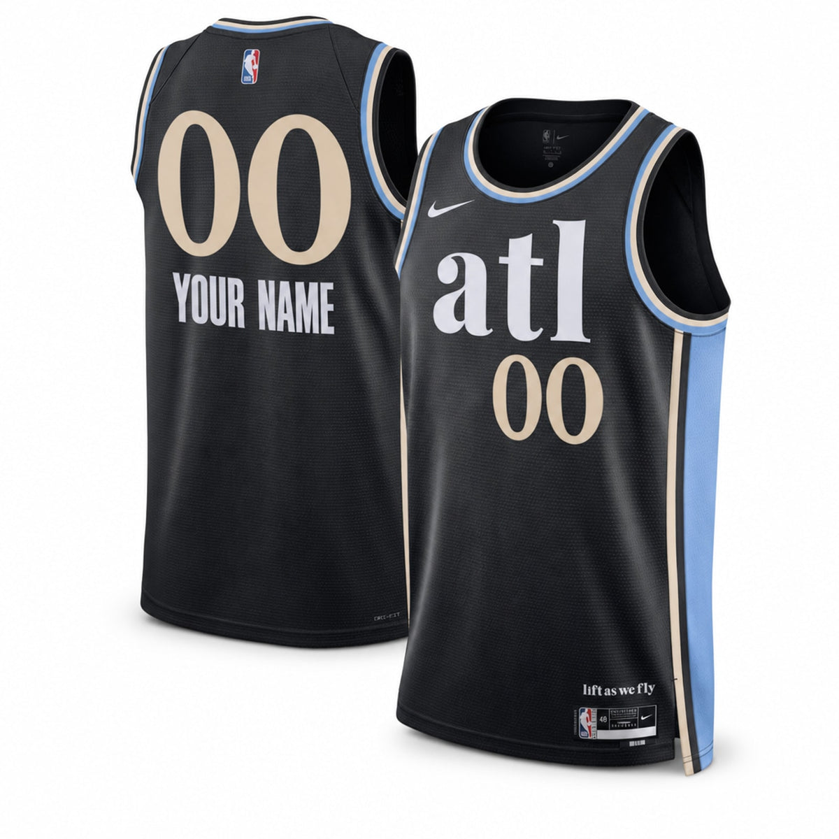 Atlanta Hawks Custom City Edition Swingman Jersey - 1