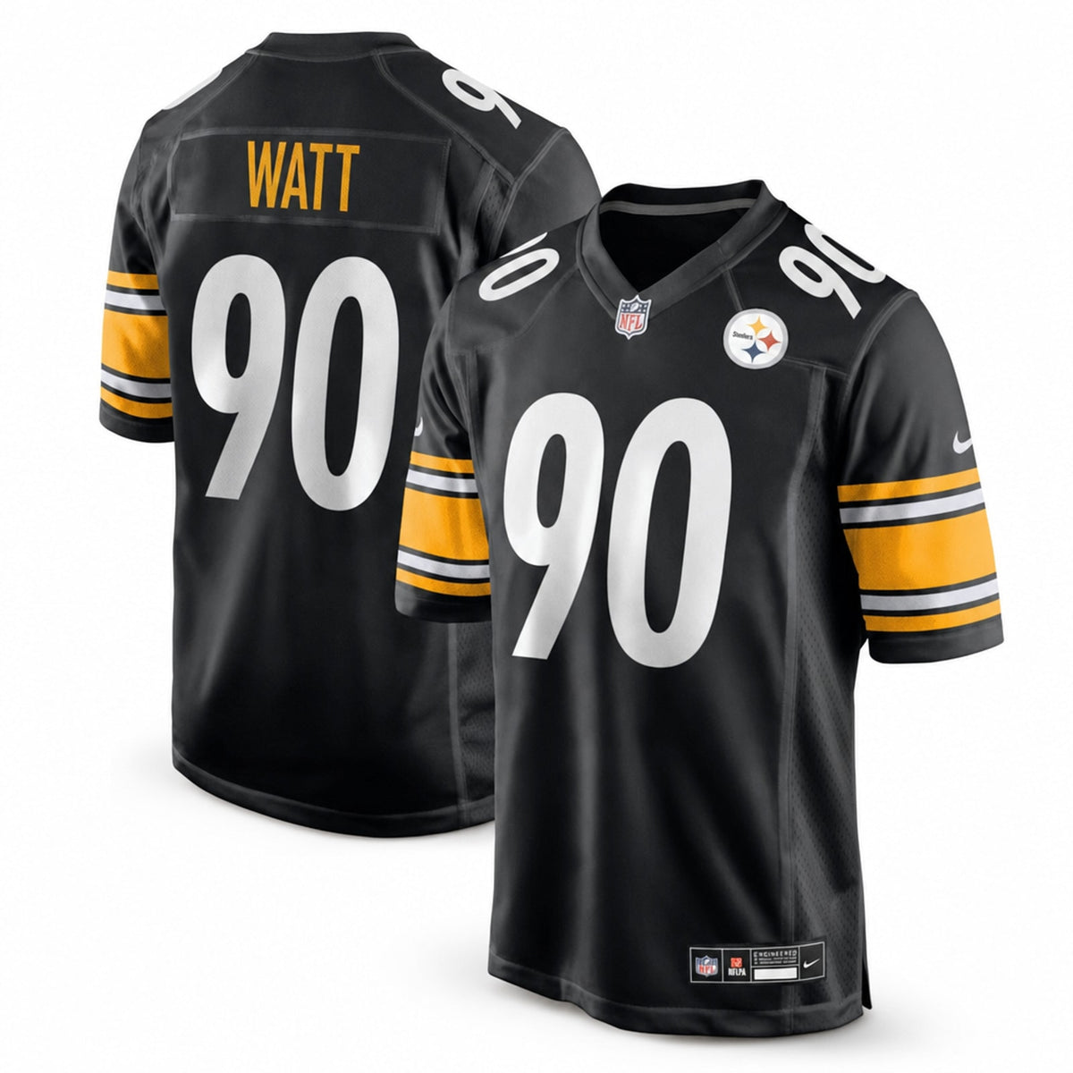 Pittsburgh Steelers T.J. Watt Black Game Jersey - 1