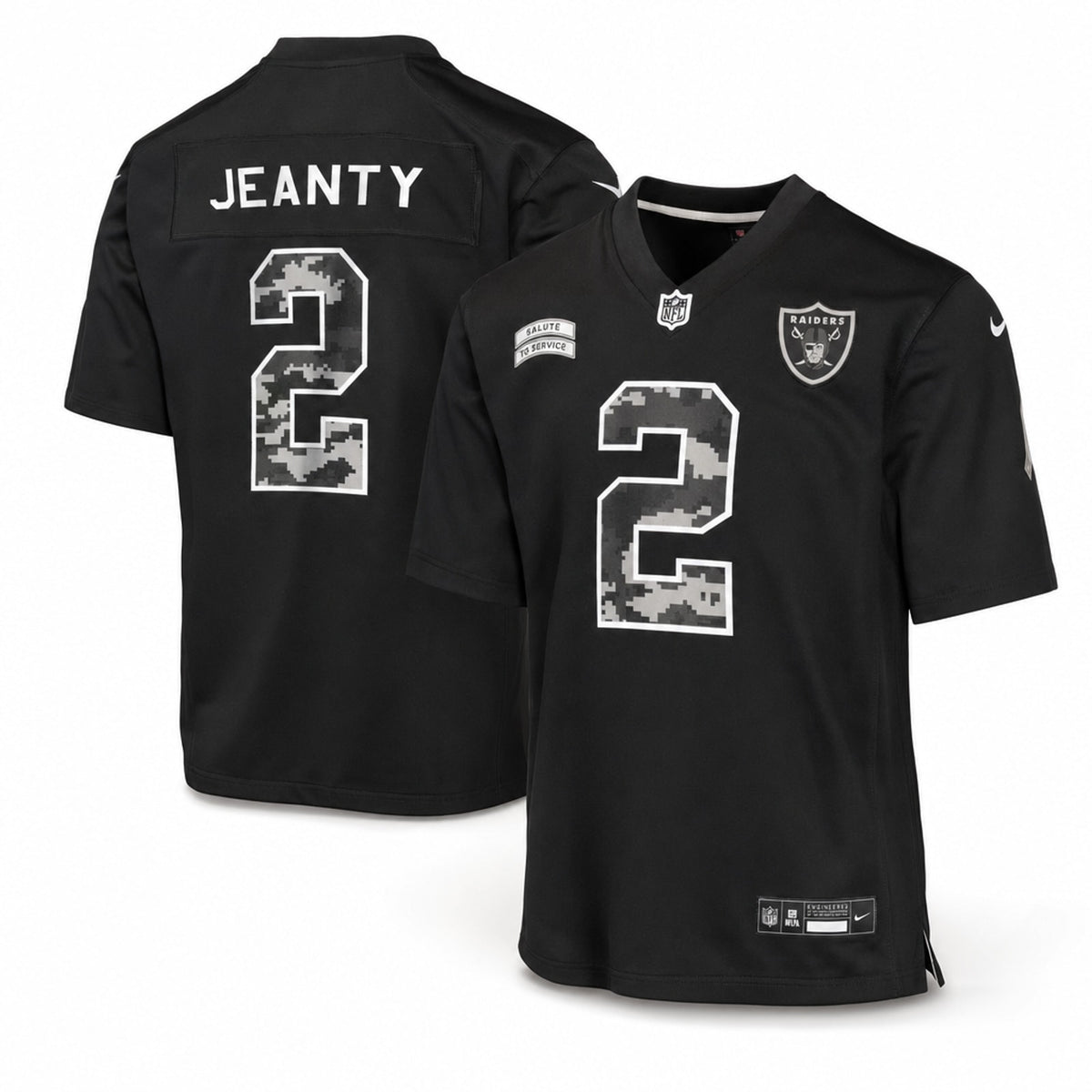 Las Vegas Raiders Ashton Jeanty Youth Game Jersey - 1