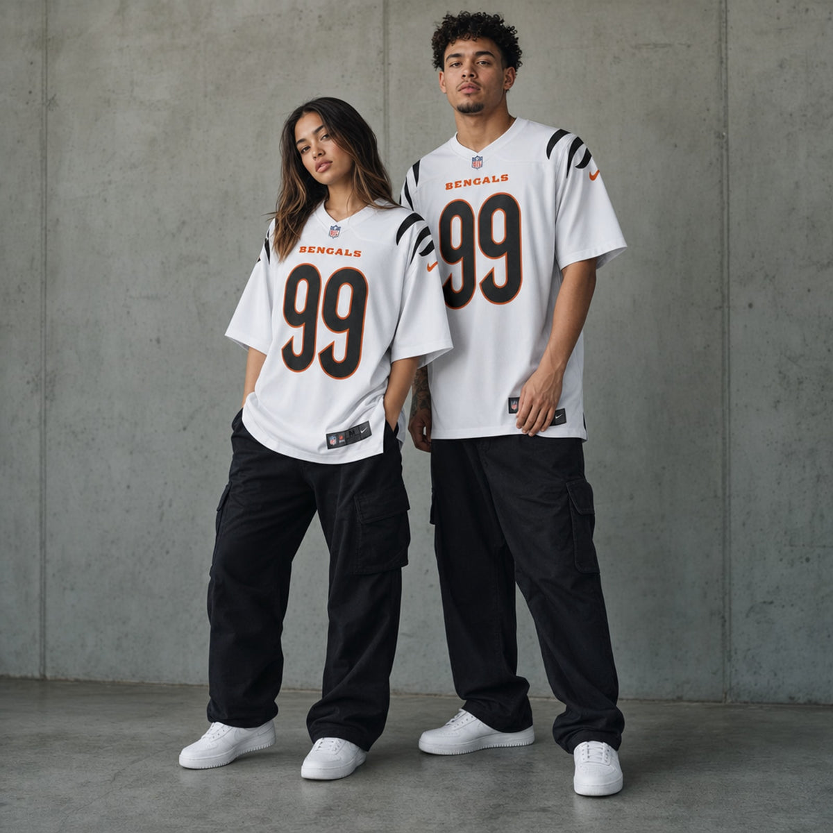 Cincinnati Bengals Myles Murphy White Game Jersey - 3