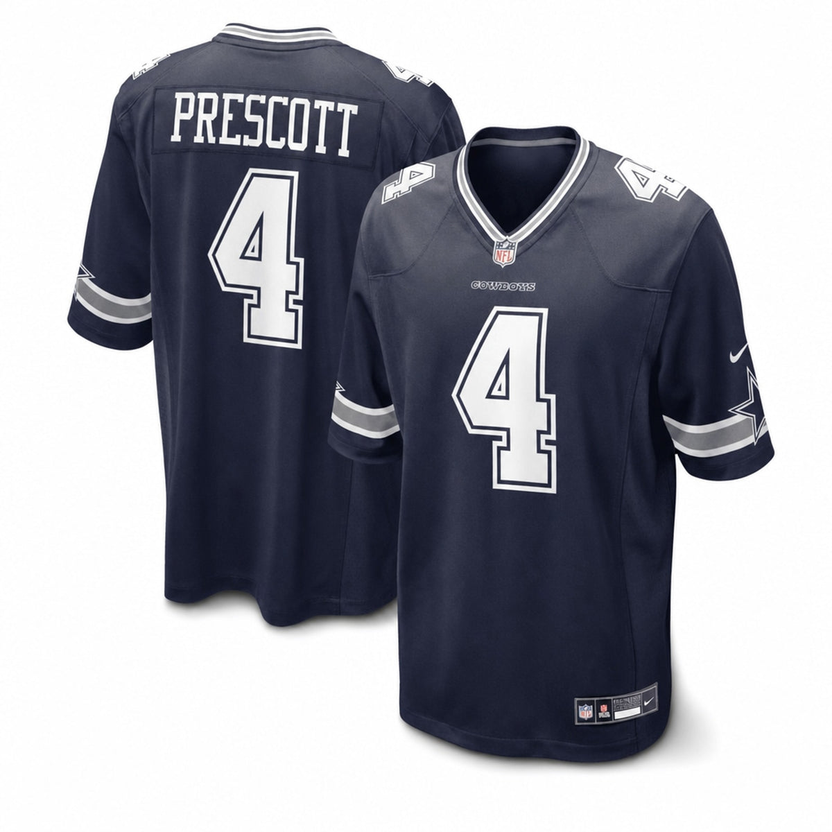 Dallas Cowboys Dak Prescott Polyester Game Jersey - 1