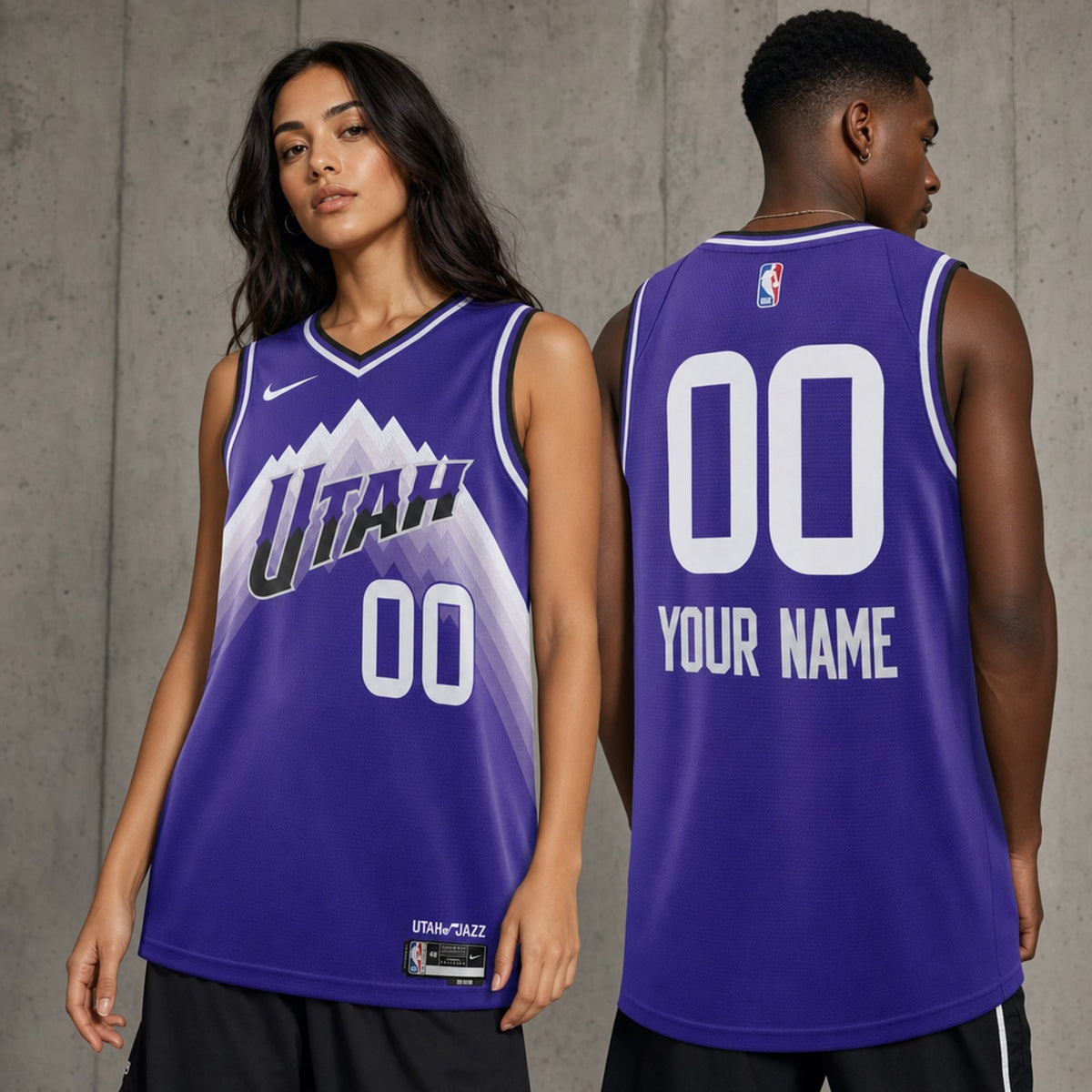 Utah Jazz Custom City Edition Swingman Jersey - 2