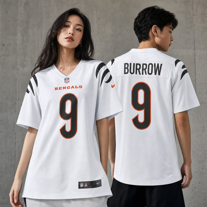 Cincinnati Bengals Joe Burrow White Game Jersey