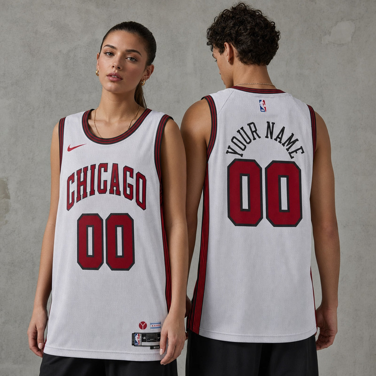 Chicago Bulls Polyester Swingman Customized City Edition Jersey - 2