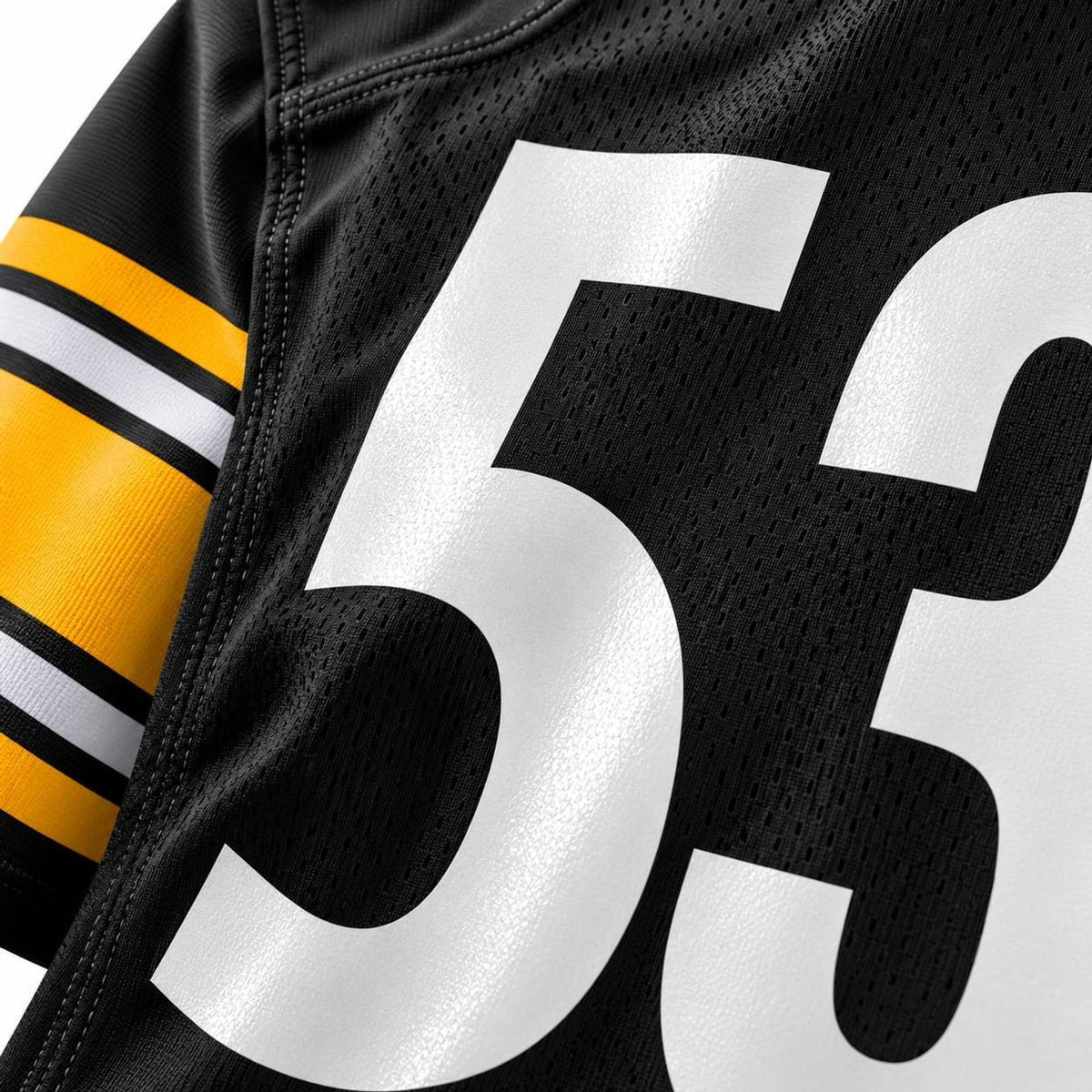 Men's Pittsburgh Steelers Kyron Johnson Black Game Jersey JS4626 - 4