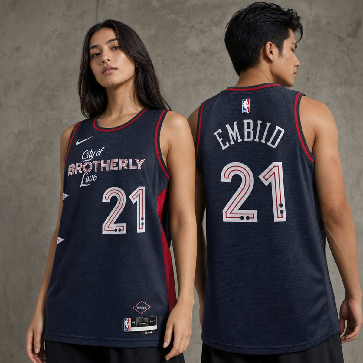 Joel Embiid Philadelphia 76ers Unisex City Edition Swingman Jersey - 2