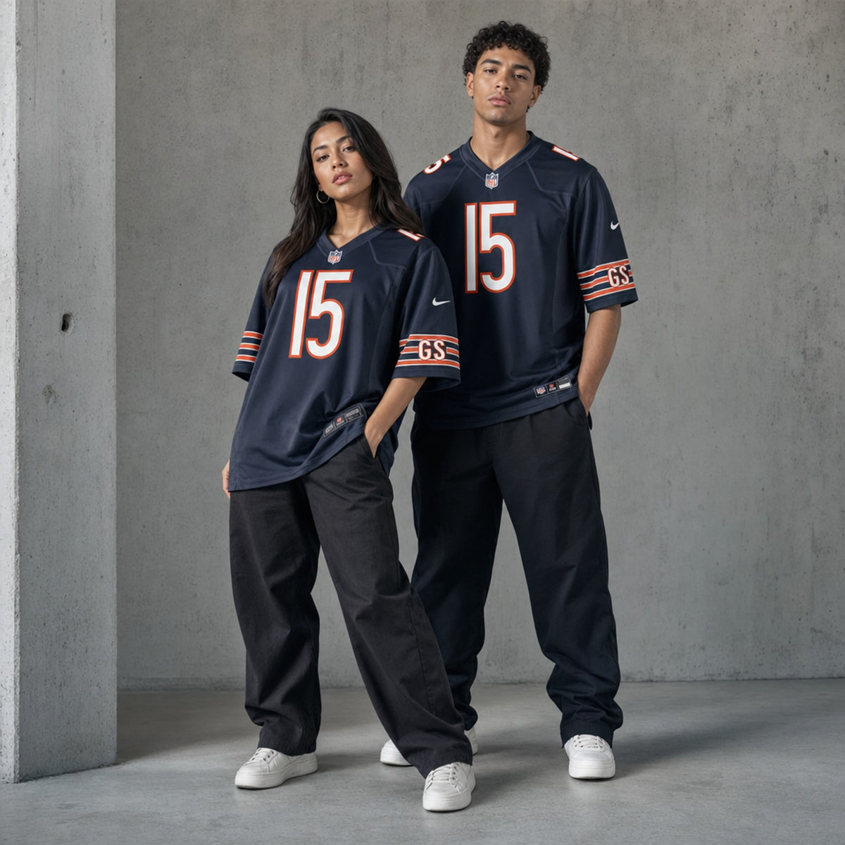 Chicago Bears Rome Odunze Game Jersey Loose Fit - 3