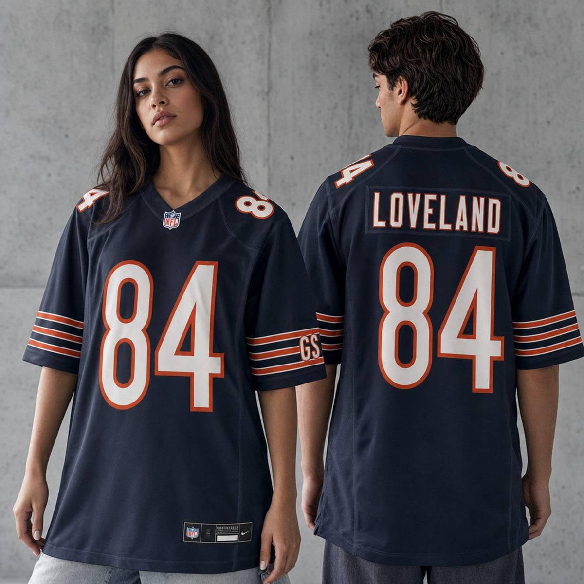 Chicago Bears Colston Loveland Loose Fit Game Jersey - 2