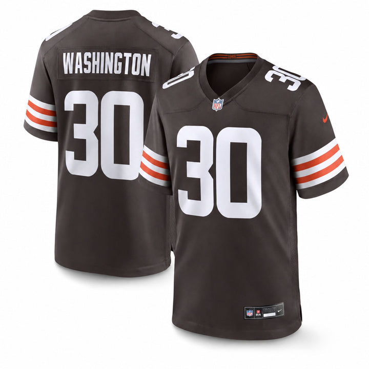 Cleveland Browns Zion Washington Game Jersey