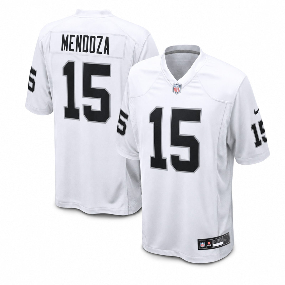 Las Vegas Raiders Fernando Mendoza White Game Jersey - 1