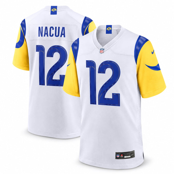 Los Angeles Rams Puka Nacua White Game Jersey