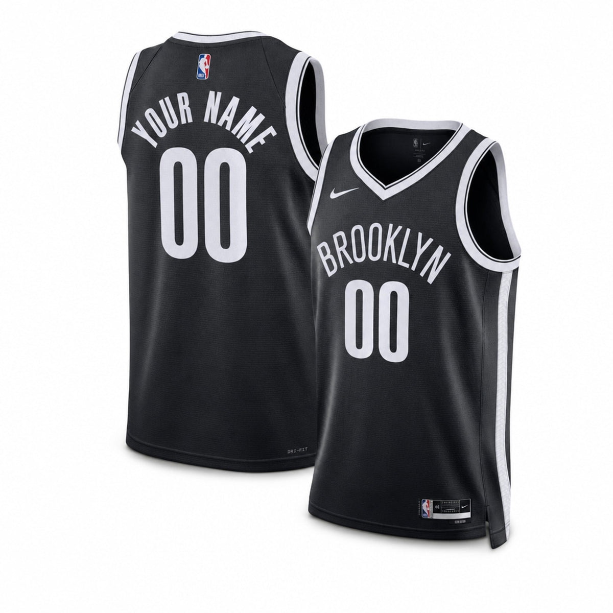 Polyester Brooklyn Nets Icon Swingman Customized Jersey - 1
