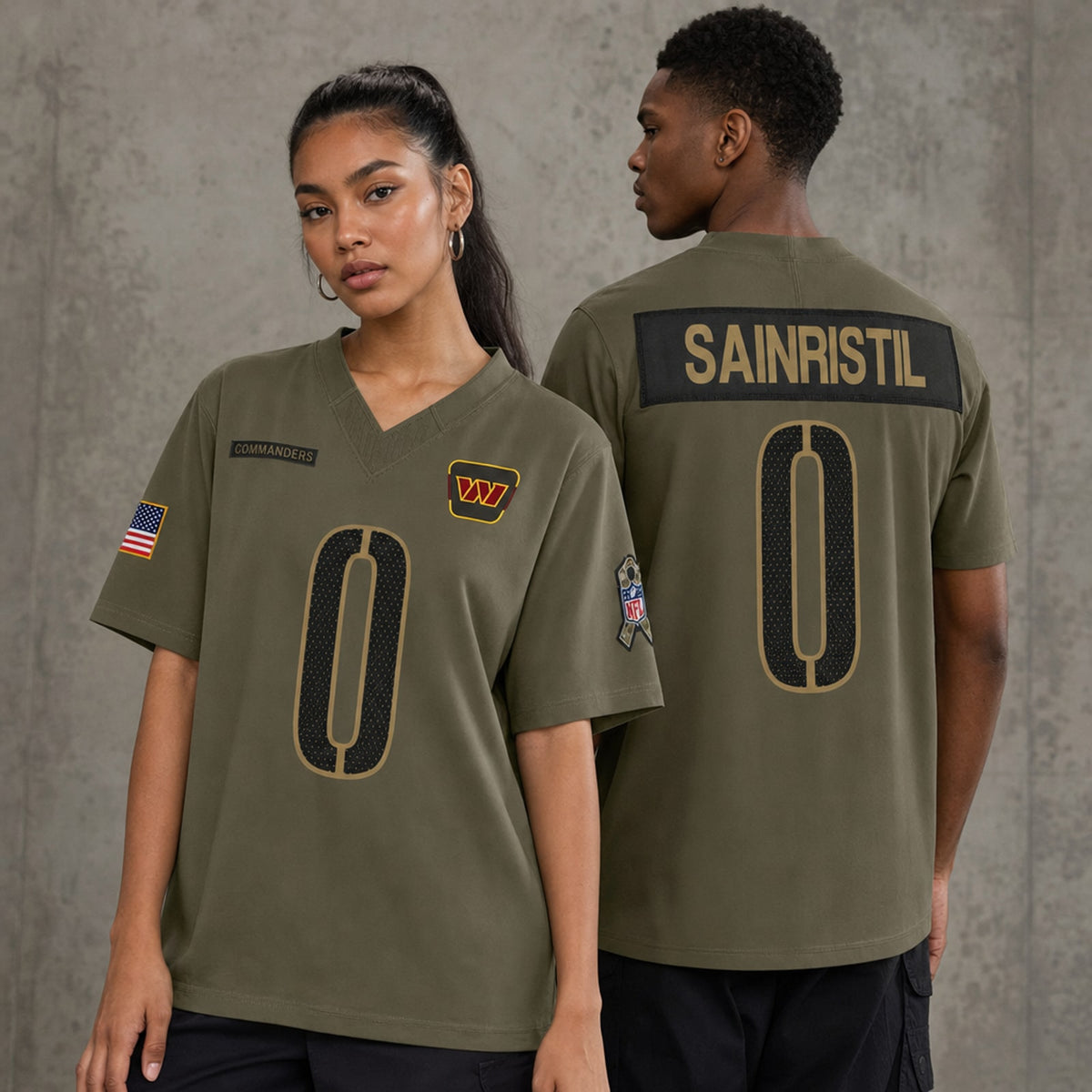 W.Commanders Mike Sainristil Salute To Service Limited Jersey - 2