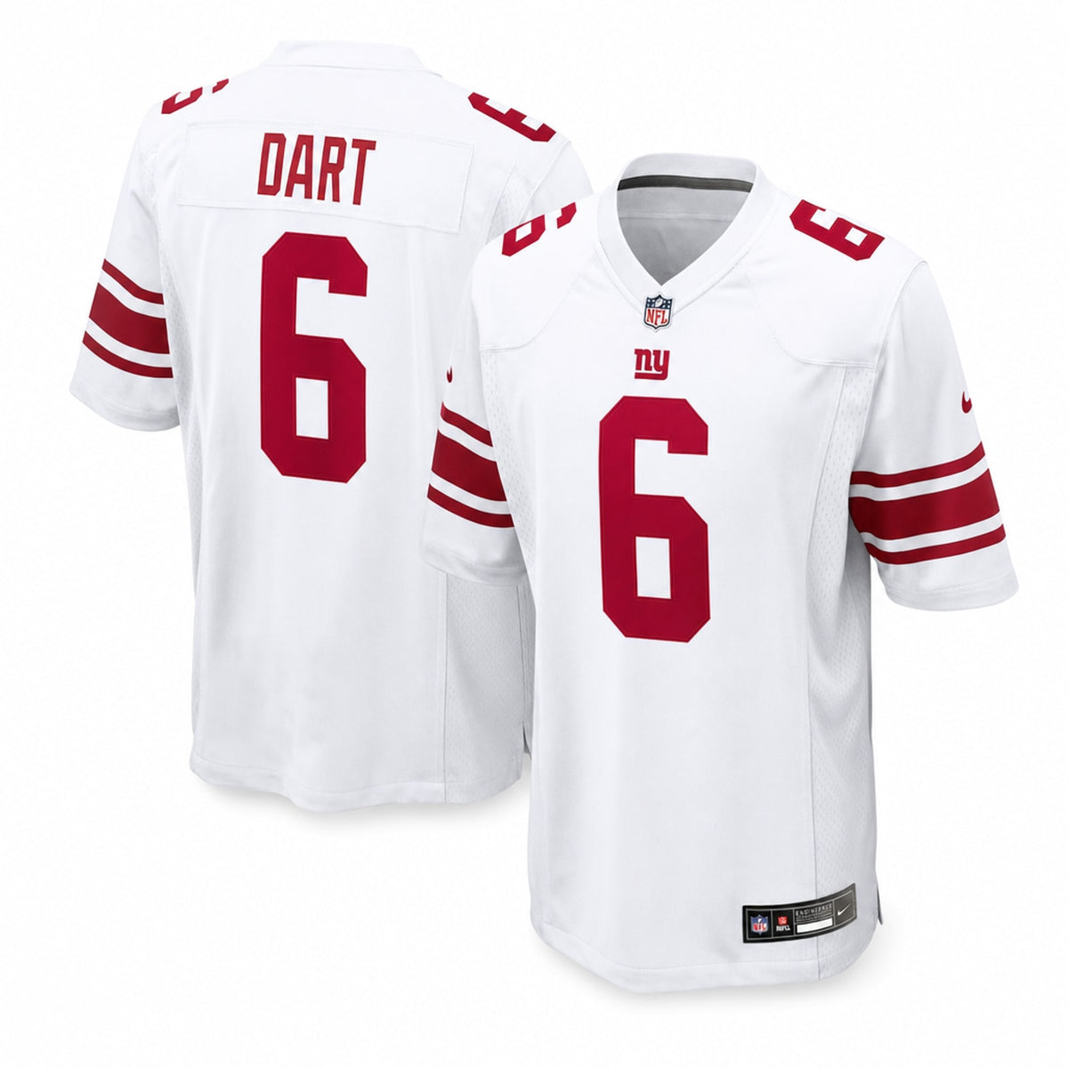 New York Giants Jaxson Dart Game Jersey Relaxed Fit - 1
