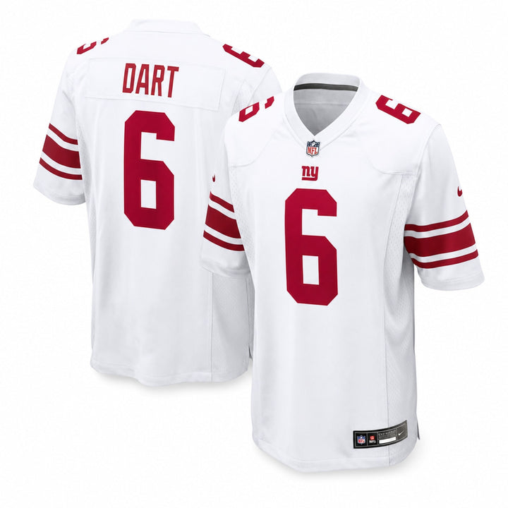 New York Giants Jaxson Dart Game Jersey Relaxed Fit
