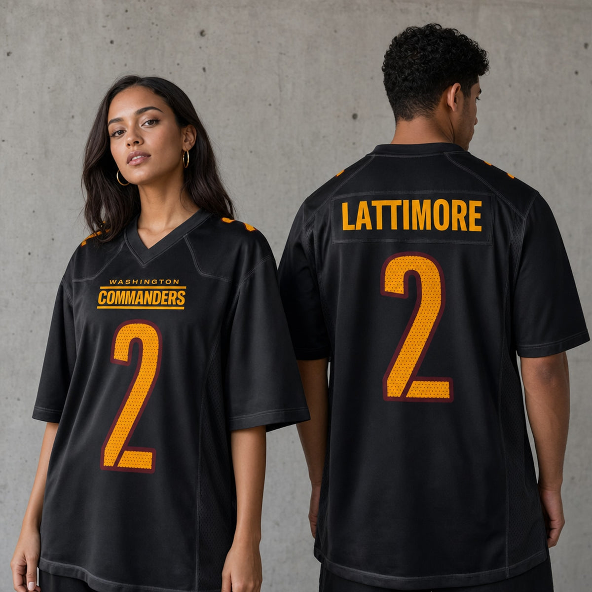 W.Commanders Marshon Lattimore Player Fashion Game Jersey - 2