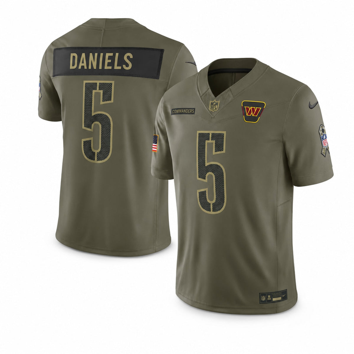 Washington Commanders Jayden Daniels Men's Salute Limited Jersey - 1
