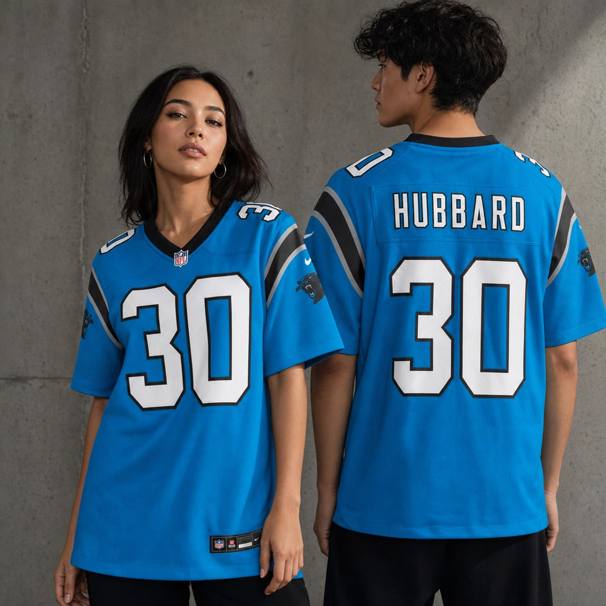 Carolina Panthers Chuba Hubbard Blue Alternate Game Jersey - 2