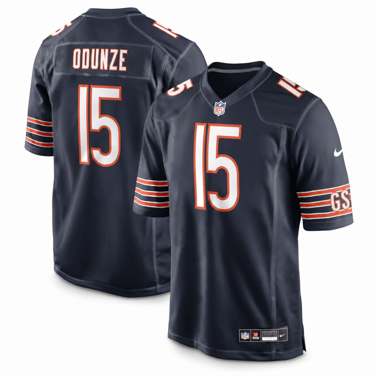 Chicago Bears Rome Odunze Game Jersey Loose Fit - 1