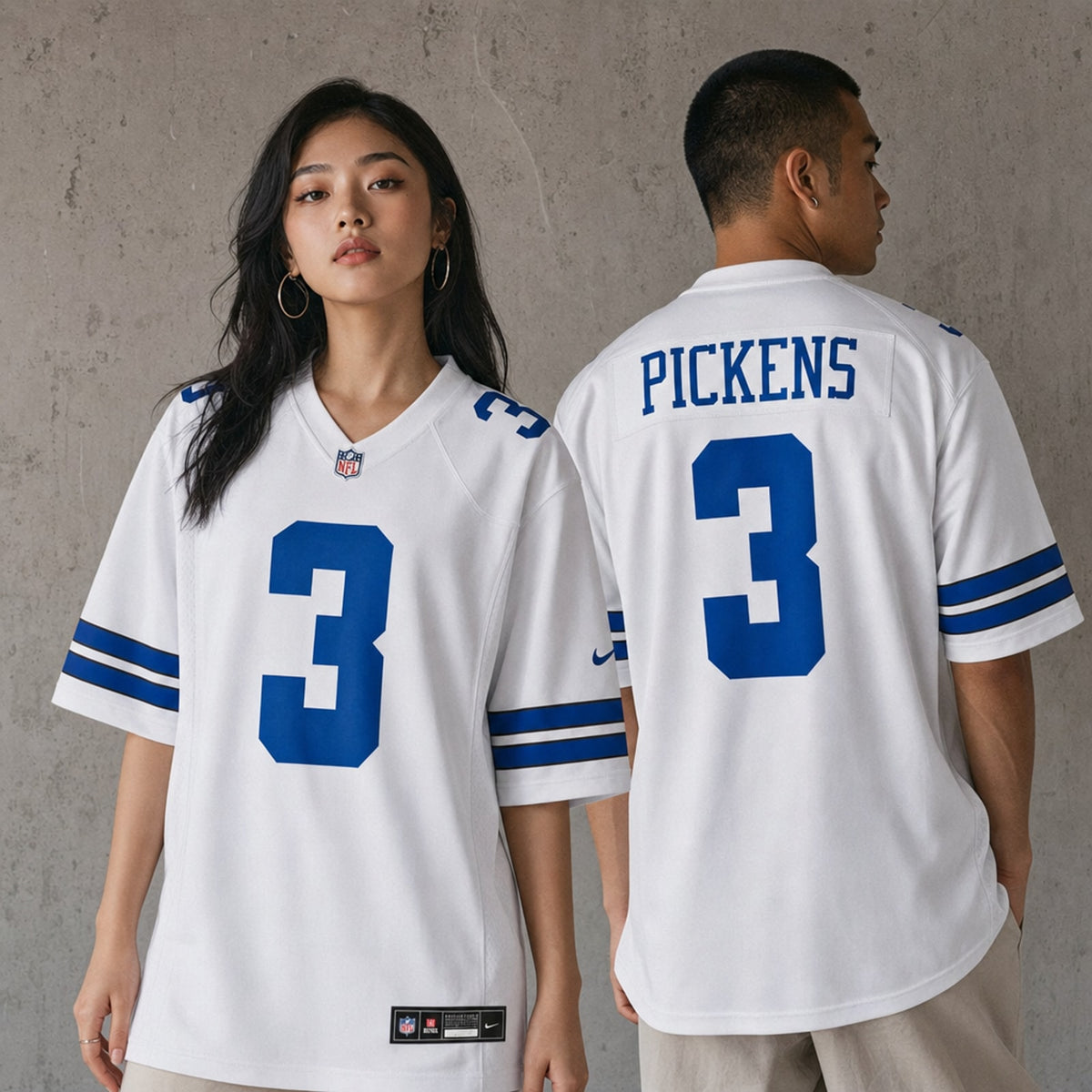 Dallas Cowboys George Pickens White Game Jersey - 2